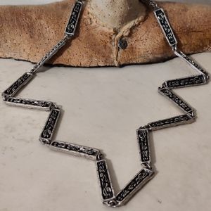 Rare Guy Gilles Vidal Modernist Brutalist Reversible Two-sided Necklace